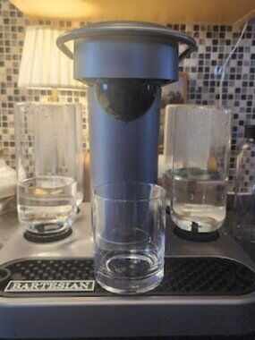 Bartesian 55300 Premium Cocktail Machine Gray Cleaned Works Well Pods Drink VG!